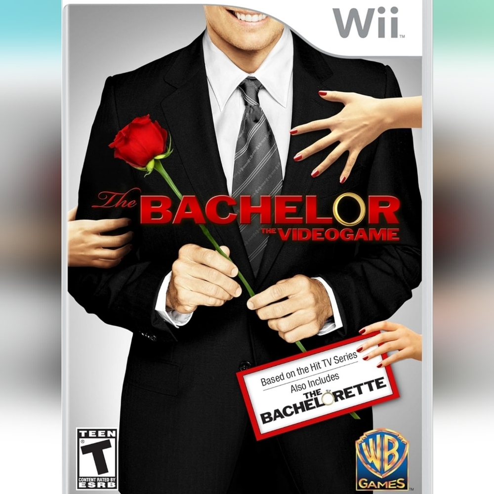Wii Game BACHELOR Video game Nintendo WB Rose Game + Case + Booklet NWOT